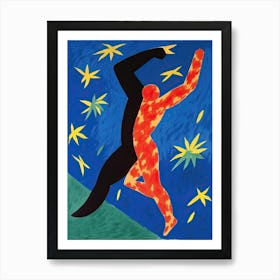 The Dancer In Colours Art Print