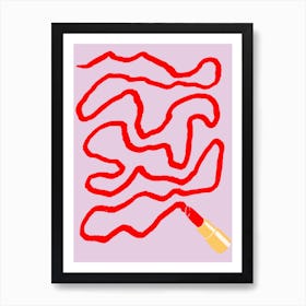 Lipstick Art Print