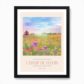 Champ De Fleurs, Floral Art Exhibition 35 Art Print