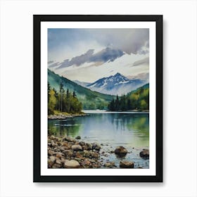 Mountain Lake Art Print