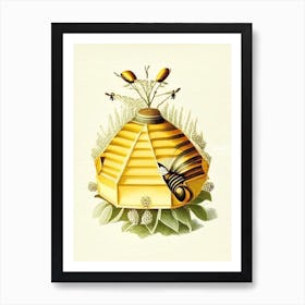 Apiculture Beehive 3 Vintage Art Print