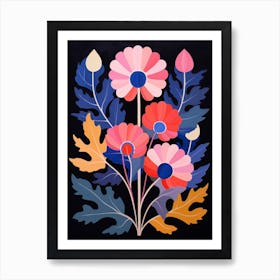 Anemone 4 Hilma Af Klint Inspired Flower Illustration Art Print