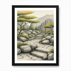 Stone Path 1 Art Print