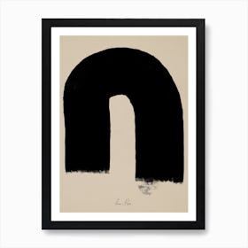 Abstract Black Object 2 Poster