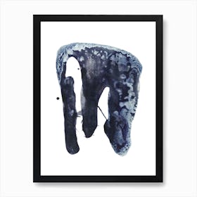 Blue Elephant Art Print