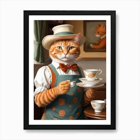 Cat In A Hat 6 Art Print