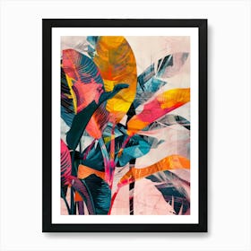 Tropical Leaves 46 Art Print