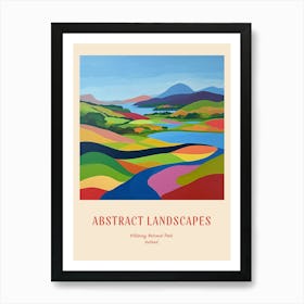 Colourful Abstract Killarney National Park Ireland 1 Poster Art Print