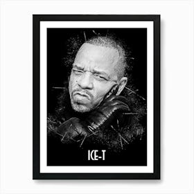 Ice T Rapper Portrait Art Print