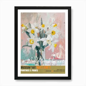 A World Of Flowers, Van Gogh Exhibition Daffodil 1 Art Print