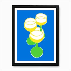 Three Glasses Of Wine Art Print