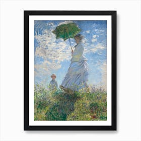 Woman With A Parasol Madame Monet And Her Son (1875), Claude Monet Art Print