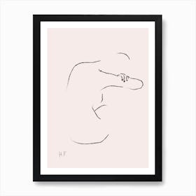 Nude Series Black 01 Art Print