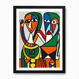 Two Native People Art Print