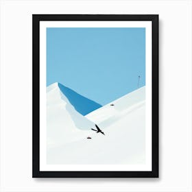 Snowbird, Usa Minimal Skiing Poster Art Print