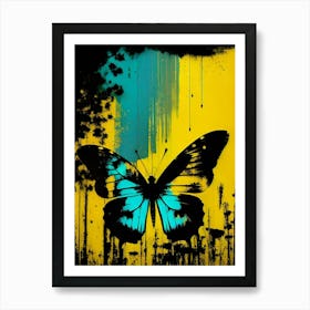 Blue Butterfly 2 Art Print