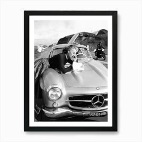 Sophia Loren Classic Car Art Print