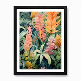 Tropical Plant Painting Zz Plant 6 Art Print