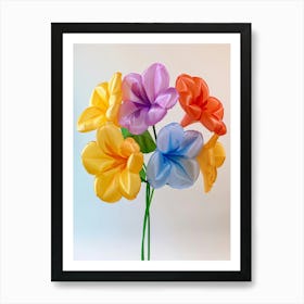 Dreamy Inflatable Flowers Impatiens 3 Art Print