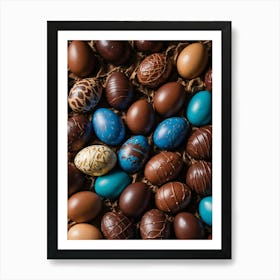 Chocolate Easter Eggs Art Print