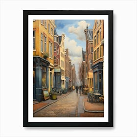 1.Streets of Amsterdam, Van Gogh, frescoes. Art Print