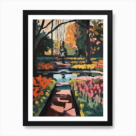 Keukenhof Gardens, Netherlands, Painting 6 Art Print