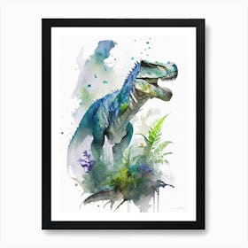Indominus Rex Watercolour Dinosaur Art Print