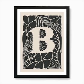 Botanical Letter B No 0742 Art Print