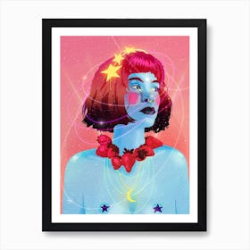 Cosmic Strawberry Girl Art Print