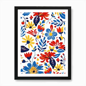 Floral Pattern 18 Art Print