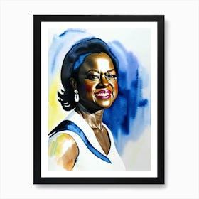 Viola Davis In The Help Watercolor Art Print