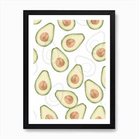 Avocado Art Print I