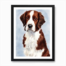 Welsh Springer Spaniel 2 Watercolour Dog Art Print