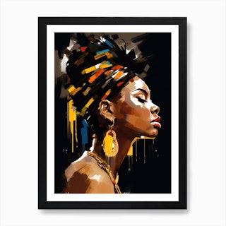 African Queen 1 Art Print by RoseBlunts - Fy