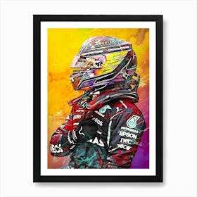 Lewis Hamilton 4 Art Print