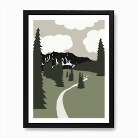 Green Mountain Hike Art Print