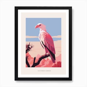 Minimalist California Condor 1 Bird Poster Art Print