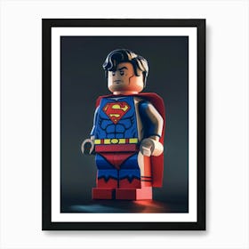 Lego Superman 1 Art Print