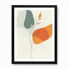 Abstract Leaves 1 Art Print