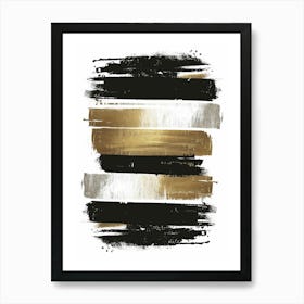 Gold And Black Canvas Print 54 Art Print