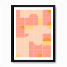 Retro Tiles 02 Art Print
