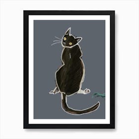 Black Cat Art Print