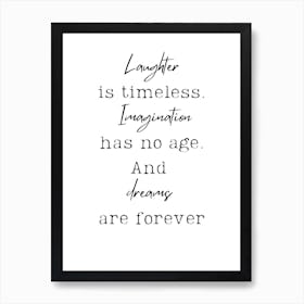 Laughter Is Timeless Art Print