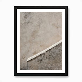 Stairway And A Wall Art Print