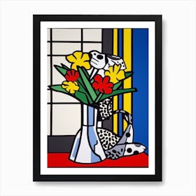 Statice Flower Still Life  1 Pop Art Style Art Print