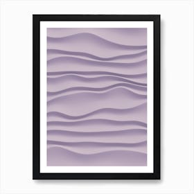 Violet Waves Art Print