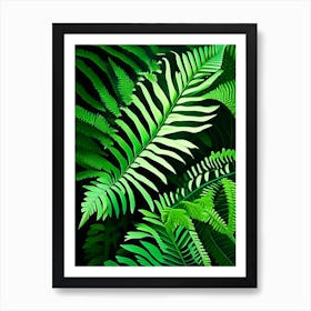 Walking Fern Vibrant Art Print