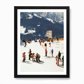 Holiday Postcard From Verbier Switzerland Art Print