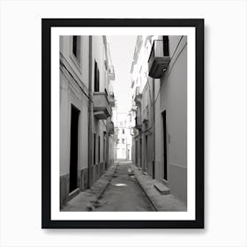 Civitavecchia, Italy, Black And White Photography 3 Art Print