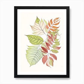 Leaf Pattern 1 Art Print